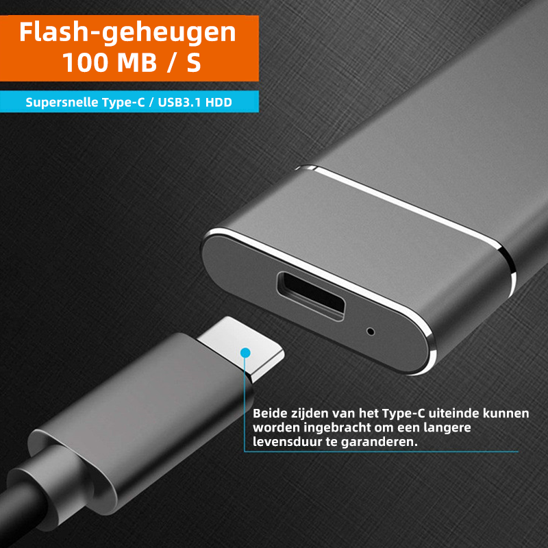 Ulkoinen SSD Kovalevy USB 3.1 Type-C