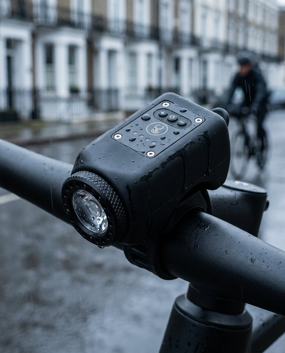 StreetGuard Cycle Beacon | 110 dB:n äänitorvi ja COB-etuvalo yhdessä