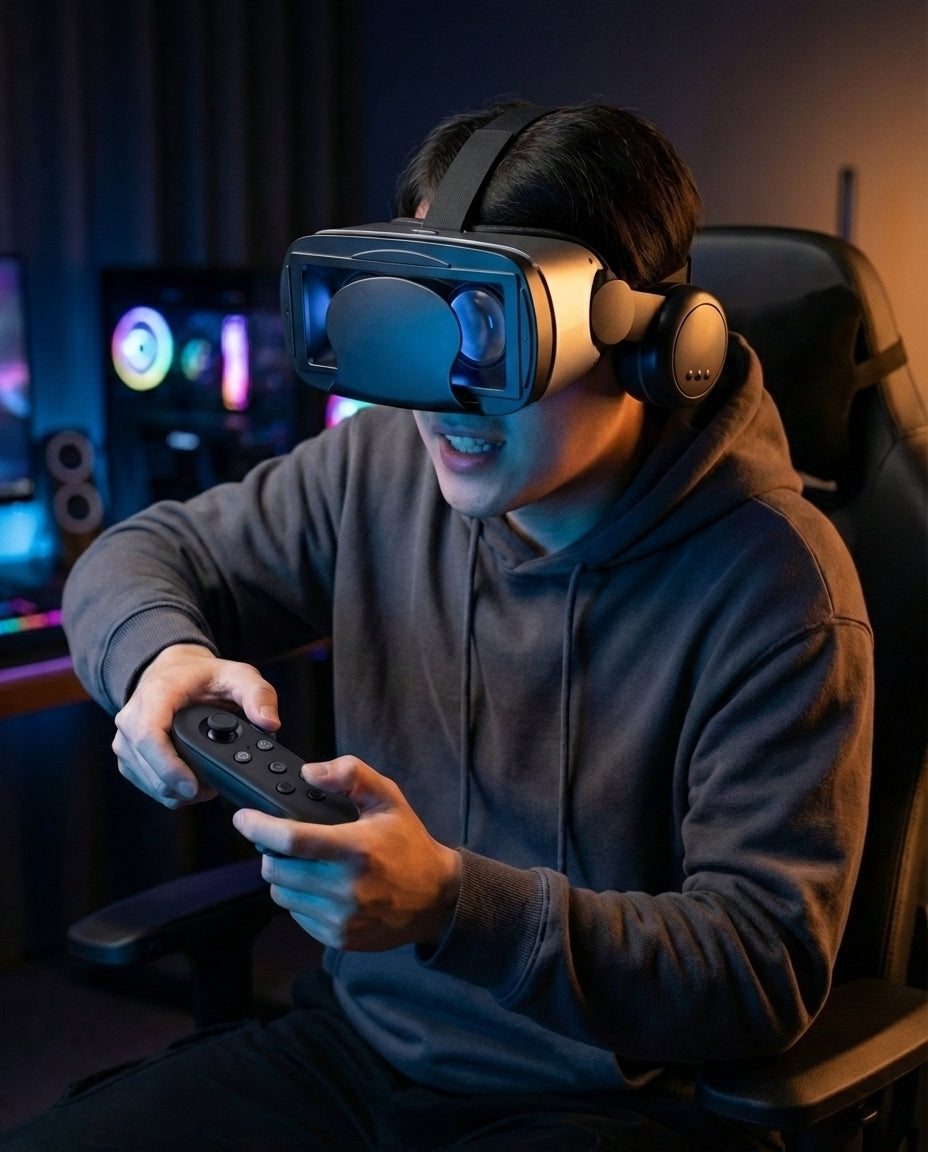 VR-headset integroidulla kuulokkeella | ImmersaView Pro