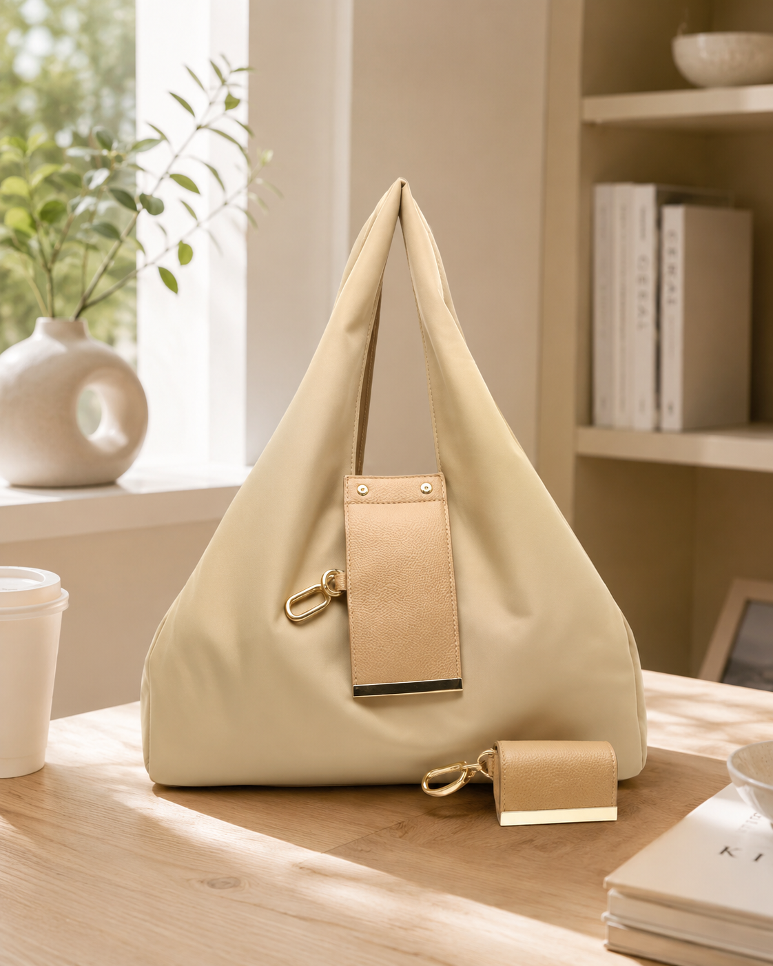 Chelsea Fold -laukku ja charm-koriste
