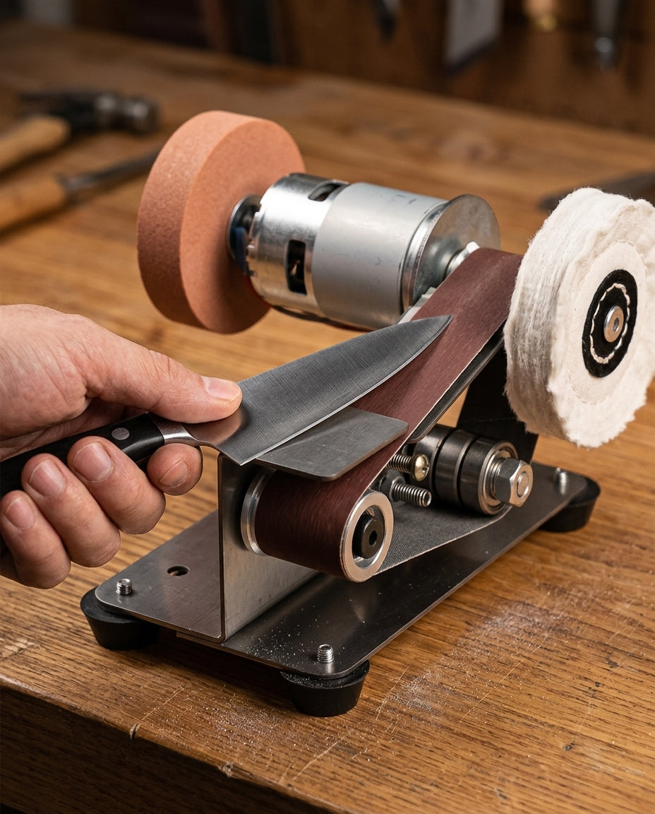 Precision Bench Trio — 3-in-1 teroitus- ja hiomalaite