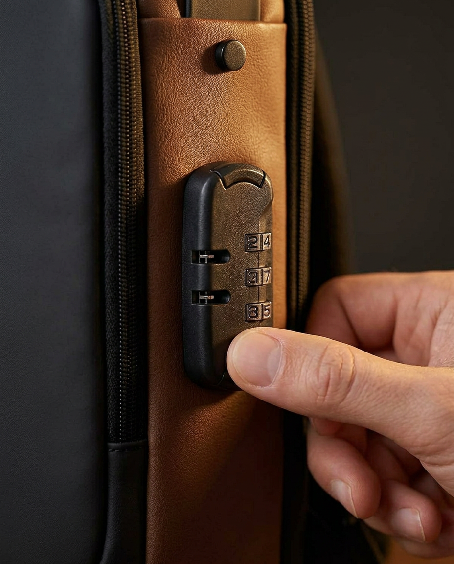 Varkaudenesto-crossbody-laukku USB-latauksella
