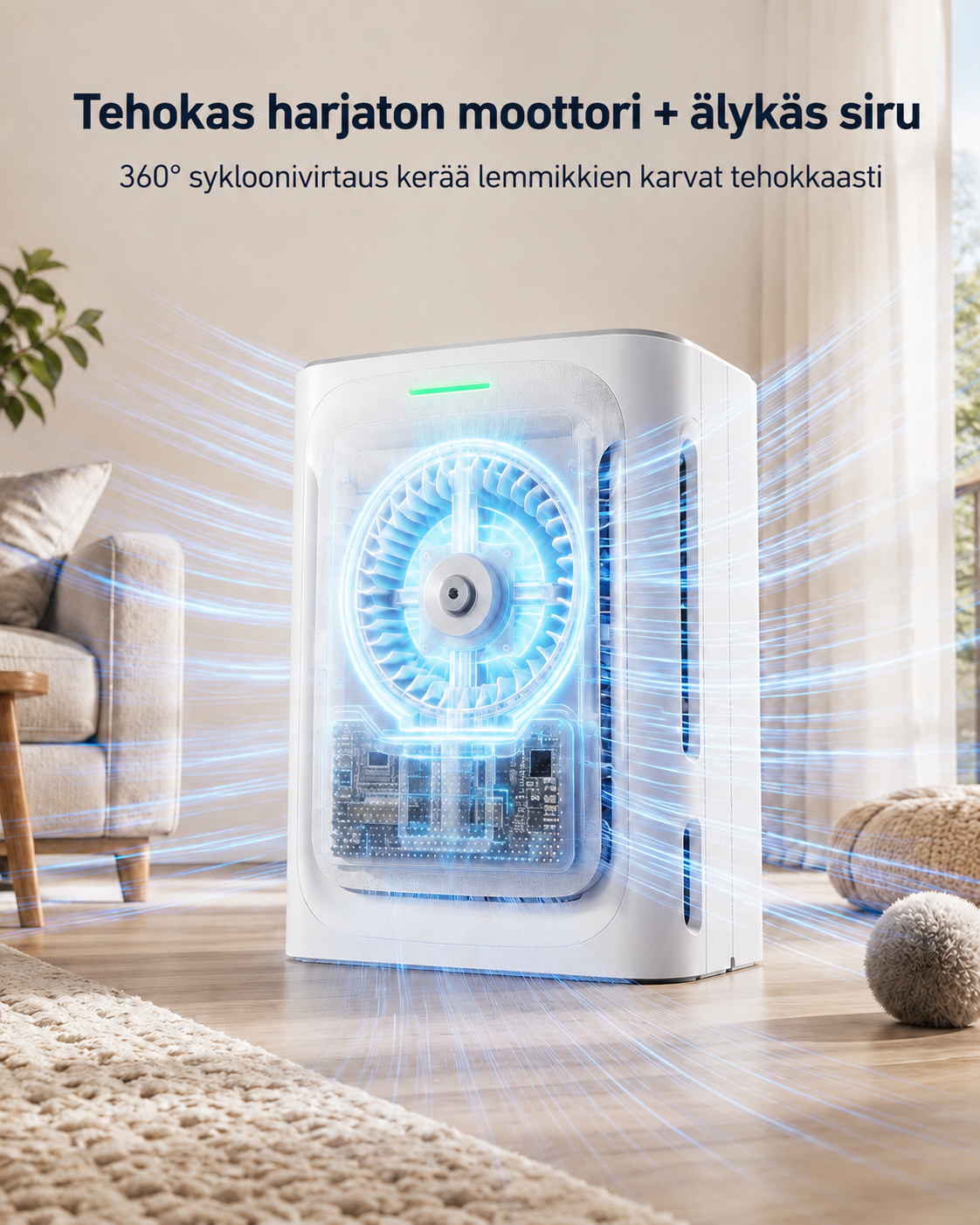 PureNest Kompakti ilmanpuhdistin lemmikeille