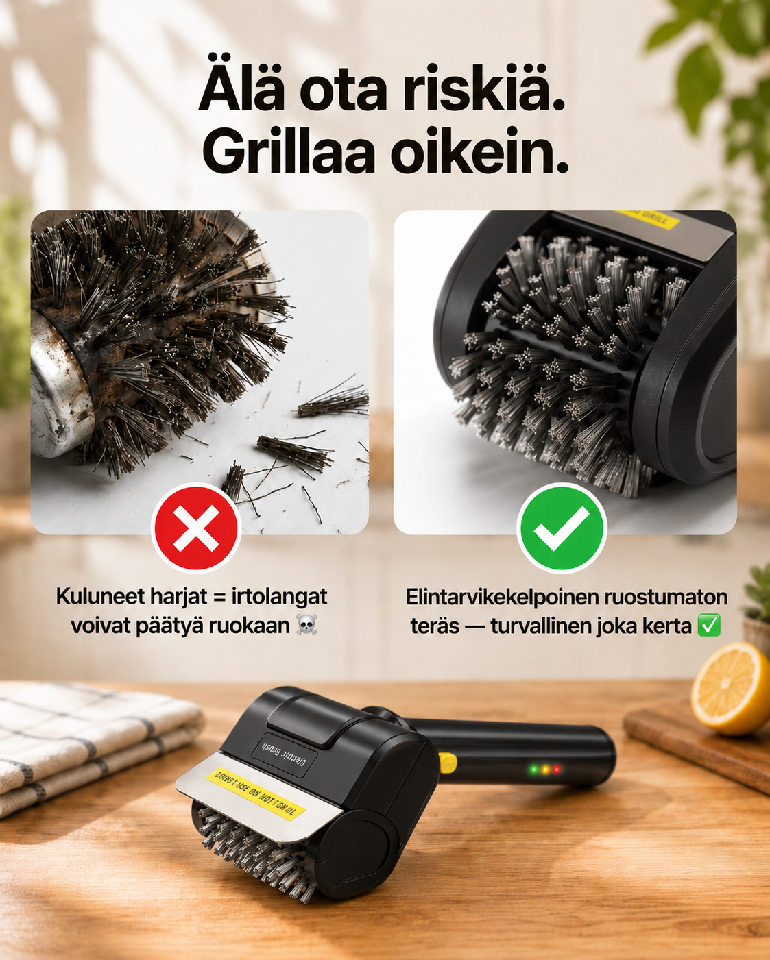 GrillGuard Pro -sähkögrilliharja