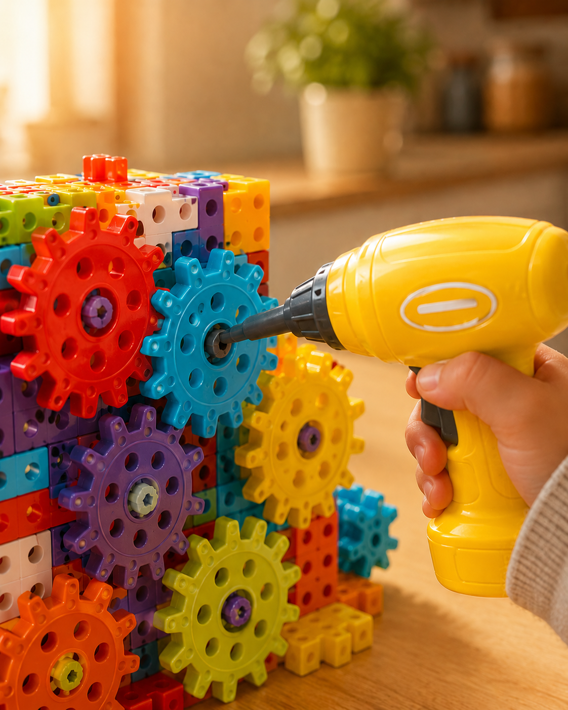 Gearo | Montessori 3D -hammasratas- ja palapelirakennussa