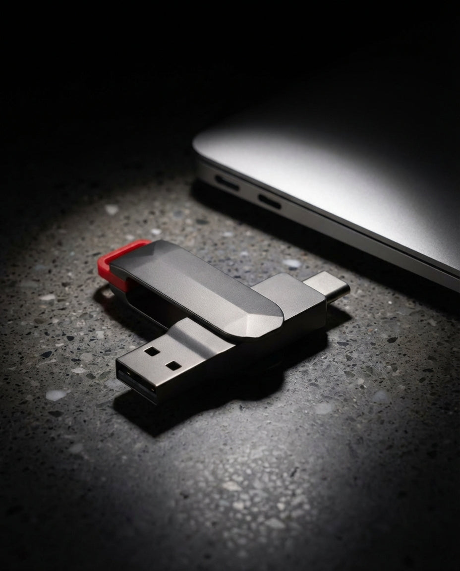 VaultDrive SwiftVault | USB-tikku — USB-C & USB-A