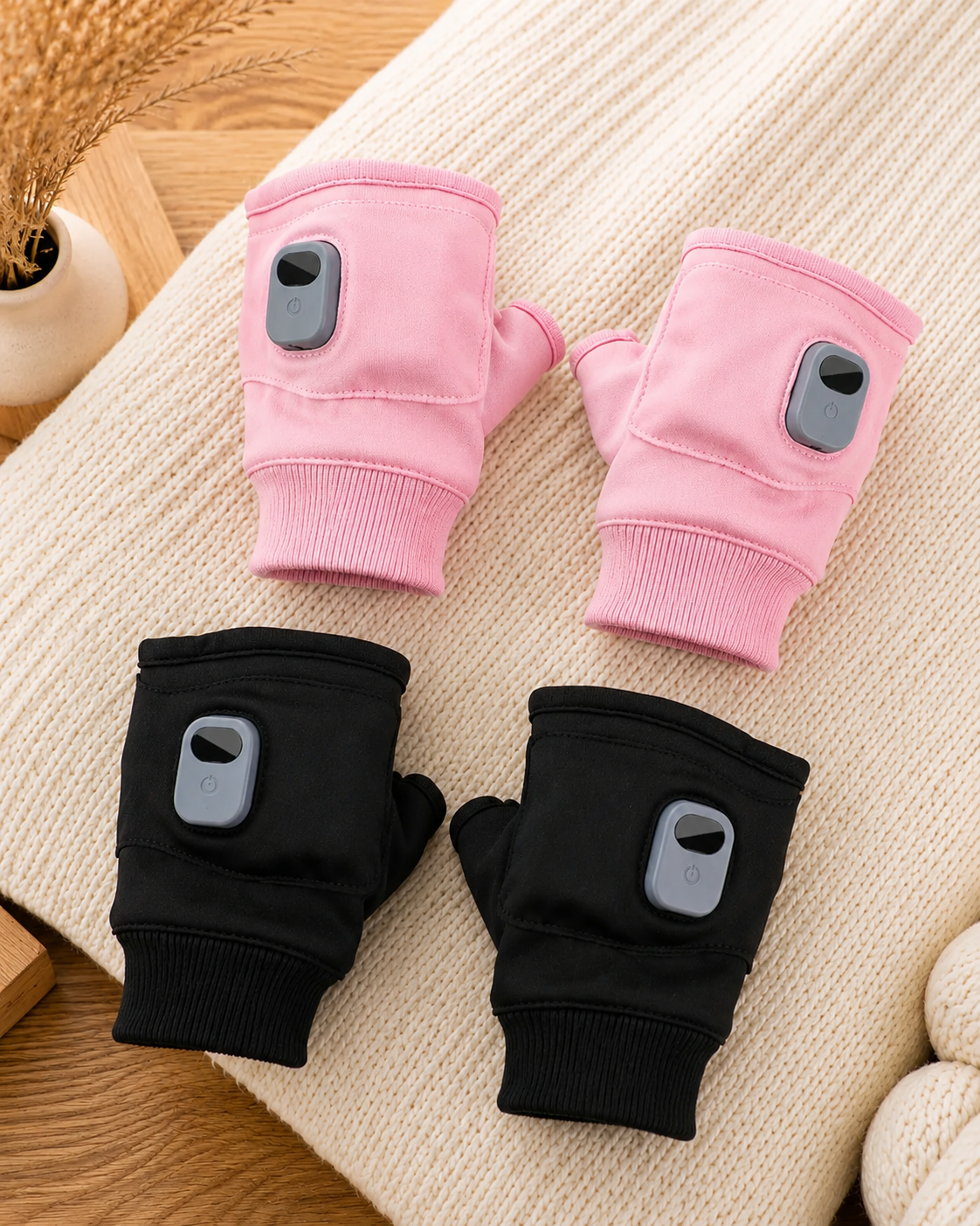 WarmFlex Lämmitettävät Sormettomat Käsineet