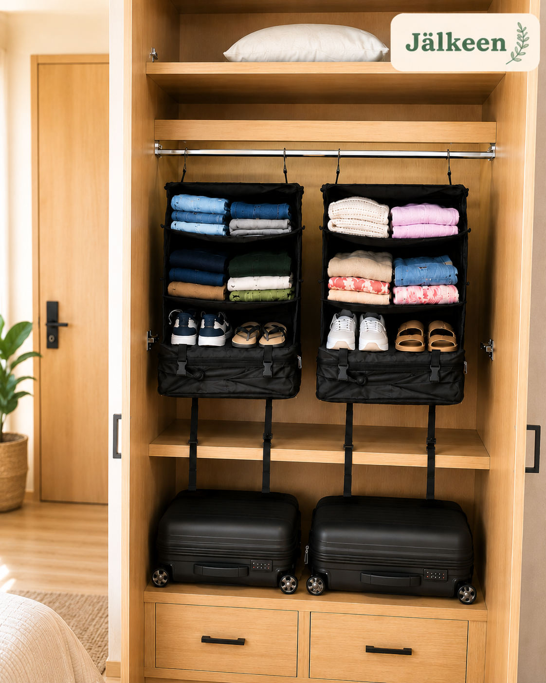 FoldAway Matkahyllyjärjestelijä