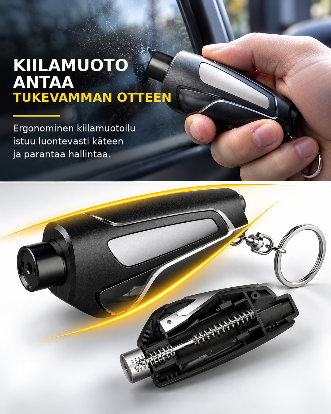 ClearWay 2-in-1 -pelastustyökalu autoon