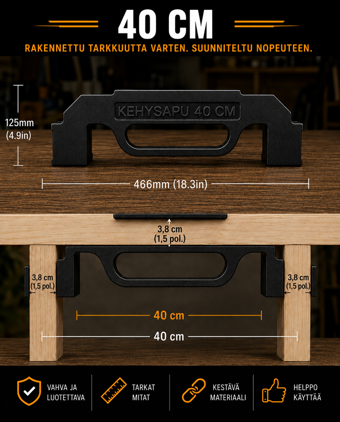 ProFrame Runkotolppien Asennusjigi