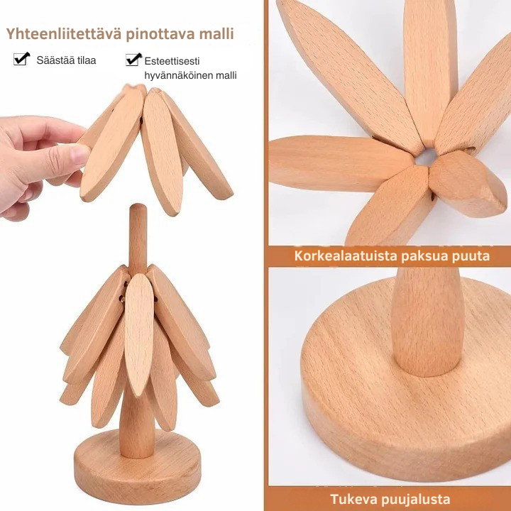 CoasterCraft: Pähkinäpuu-aluslautaset - tyylikäs suoja kaikille pinnoille
