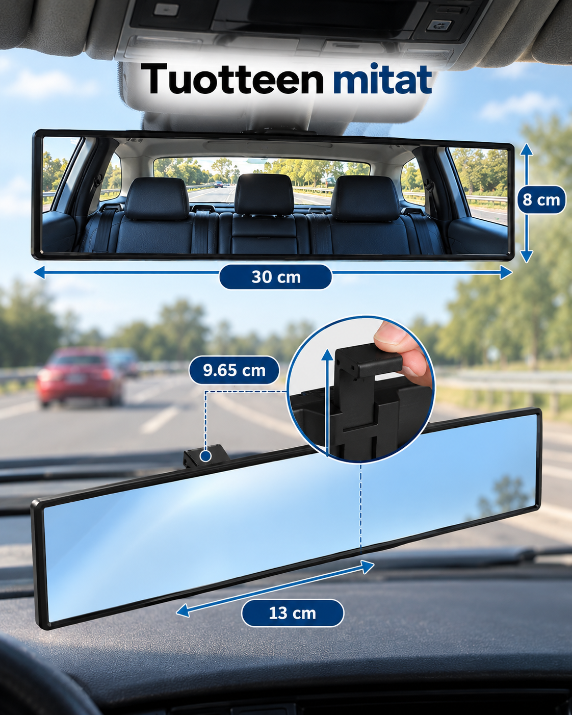 ClearArc panoraamataustapeili – helppo klipsikiinnitys