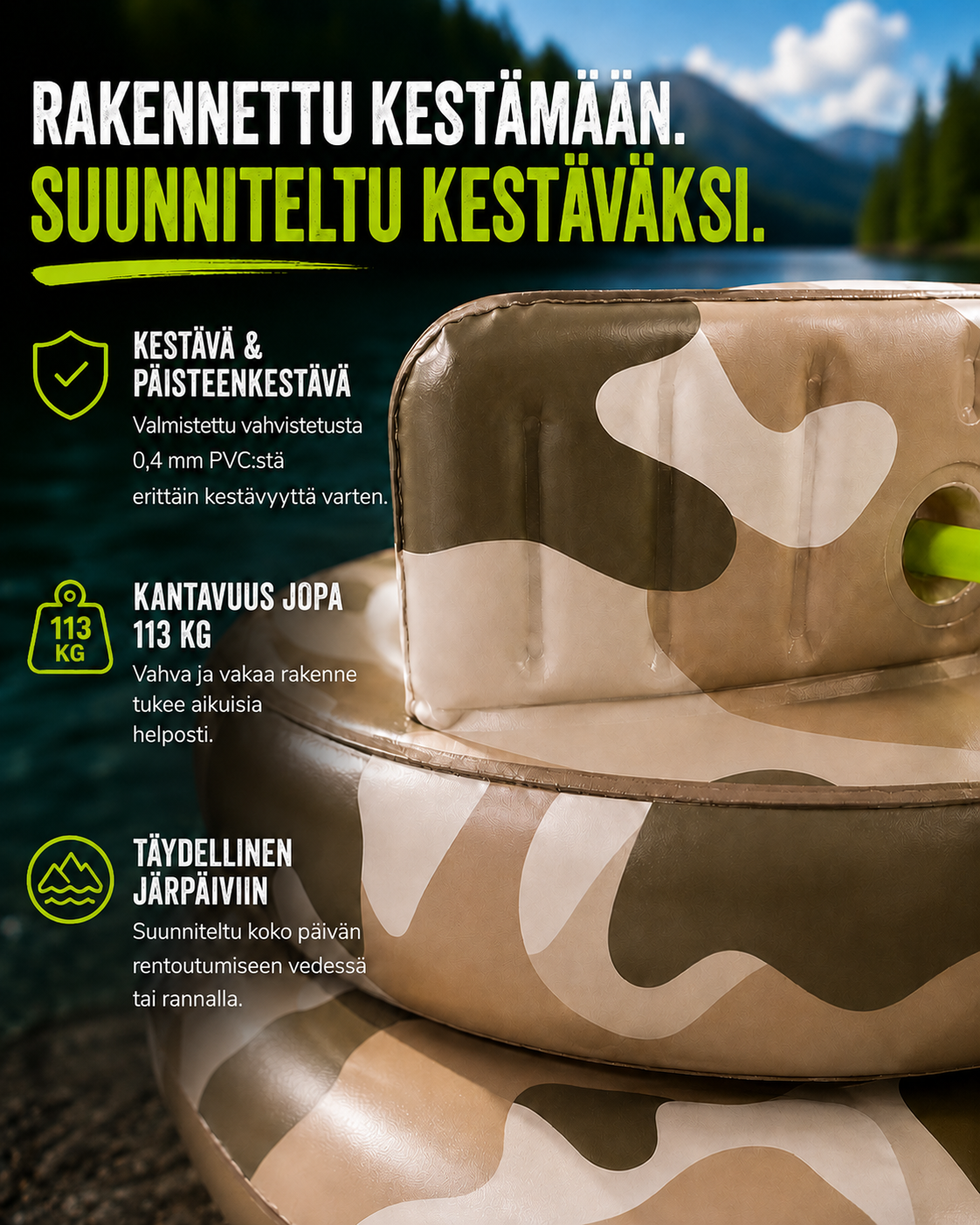 Puhallettava Splash-taistelutankki