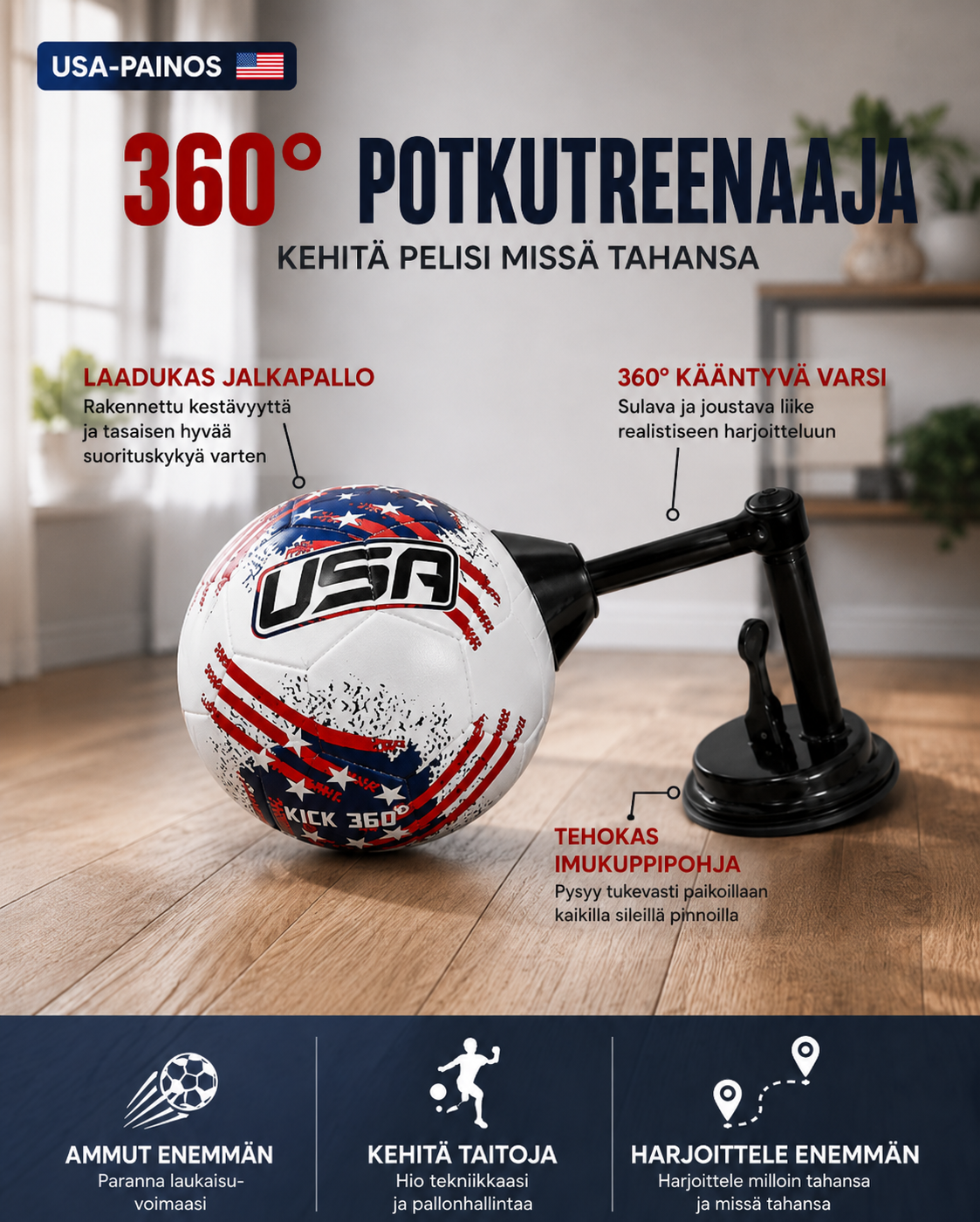 StrikePoint 360 -jalkapallovalmentaja kotiin