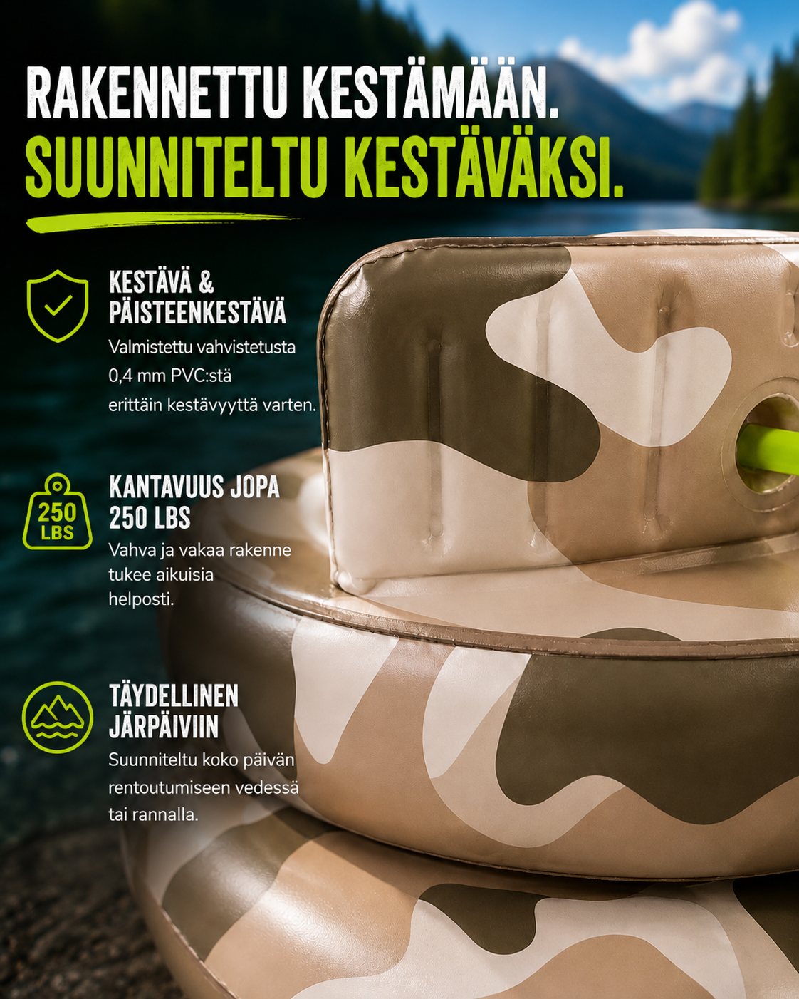 Puhallettava Splash-taistelutankki