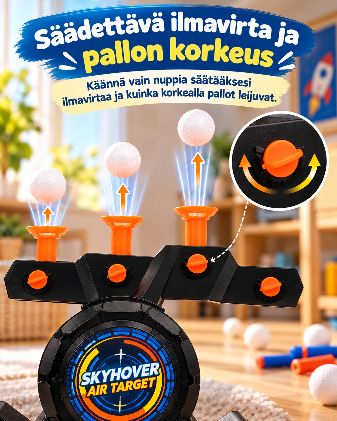 SkyHover – leijuvien pallojen maalipeli