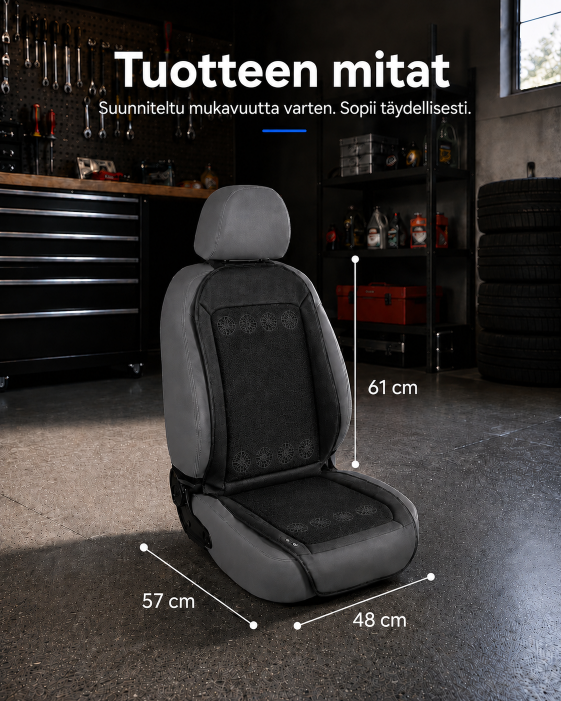 AirFlow Drive -viilentava istuinsuoja