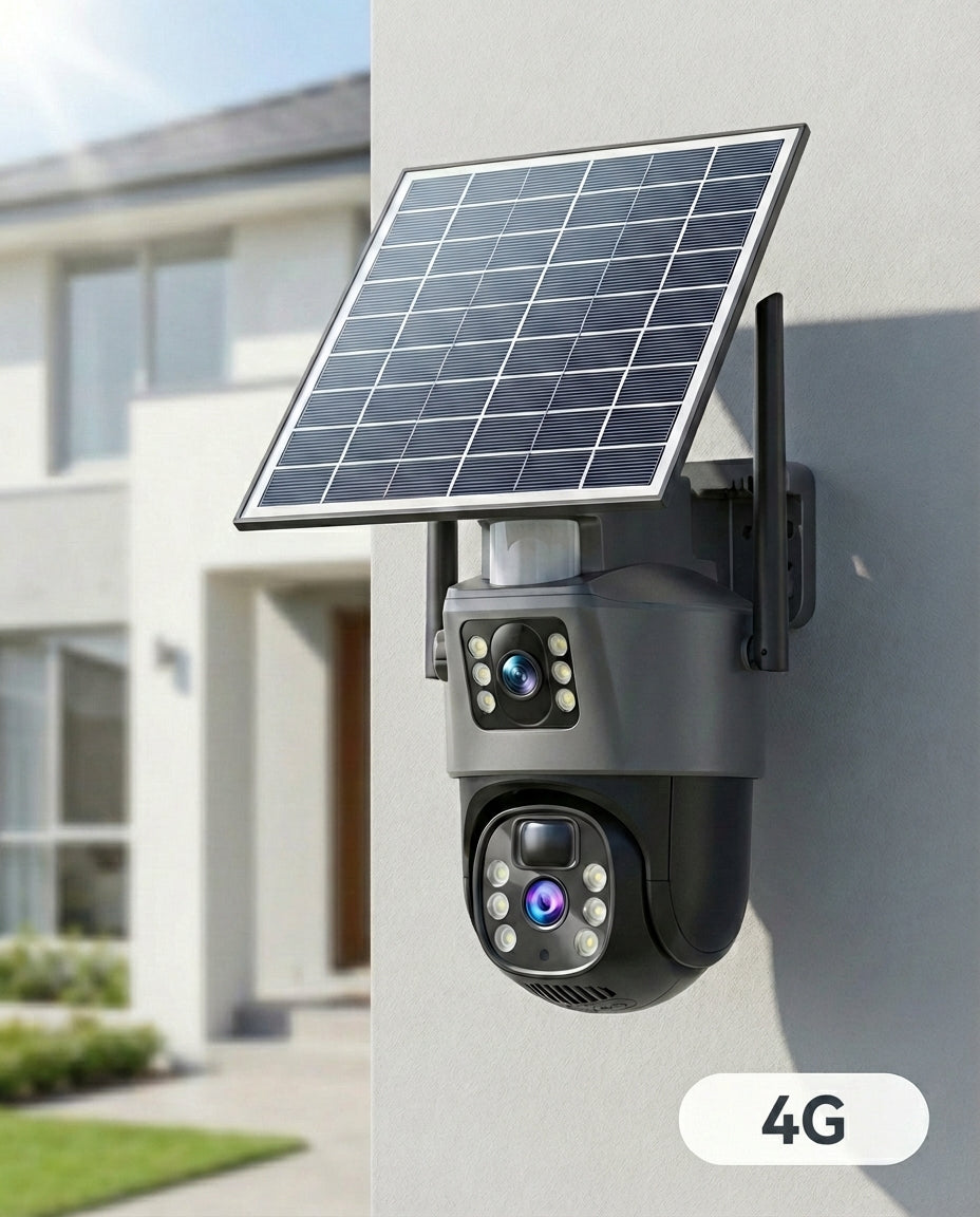 Langaton 4K Turvakamera Aurinkopaneelilla | SolarVision Pro