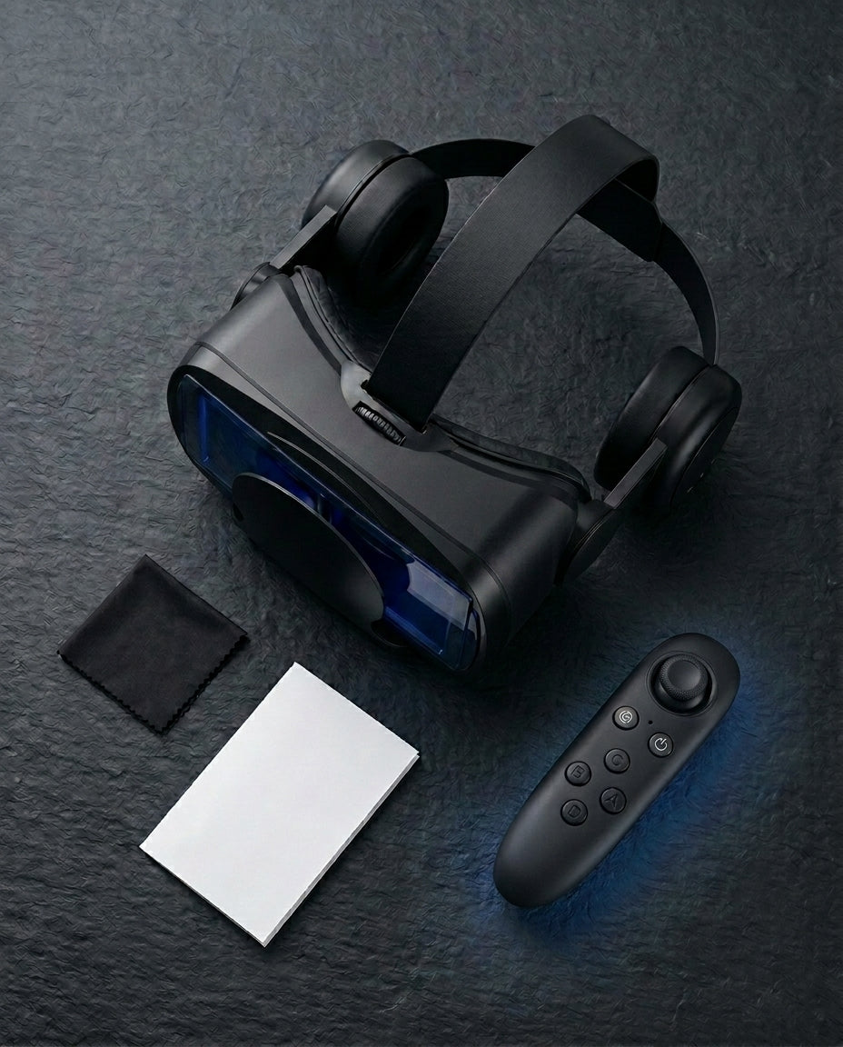VR-kuulokkeet integroiduilla kuulokkeilla | ImmersaView Pro