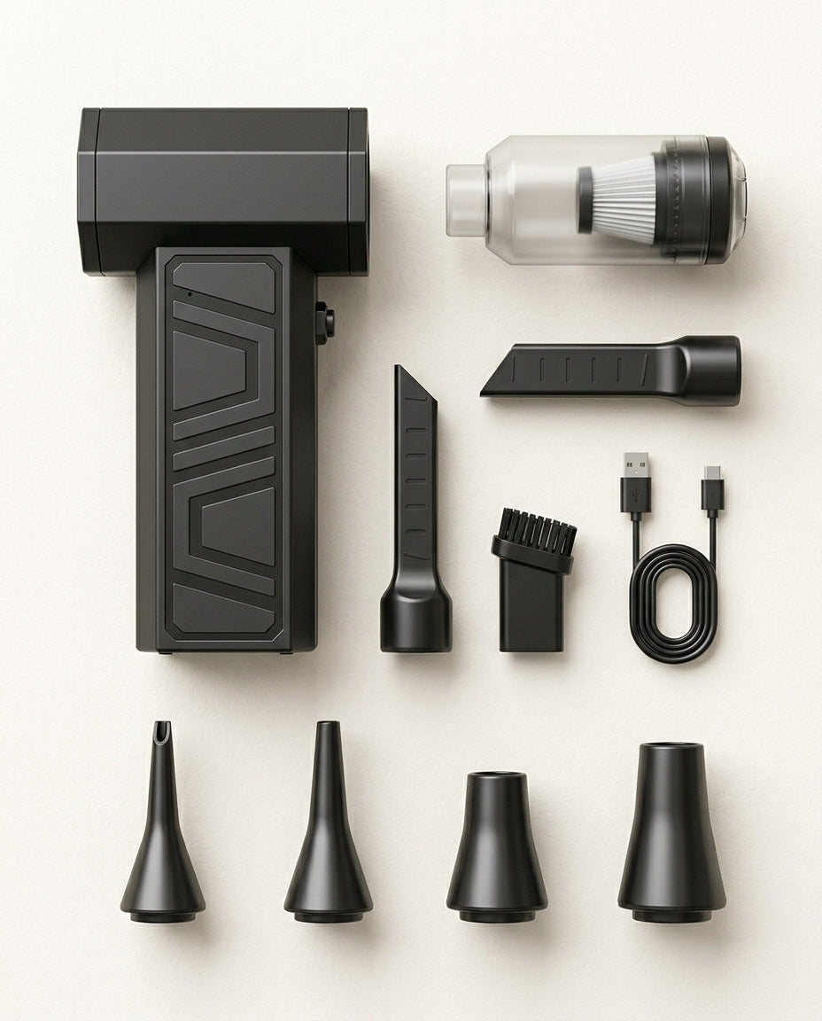 Mini-ilmapuhallin & imuri | 130 000 RPM suihkutuuletin