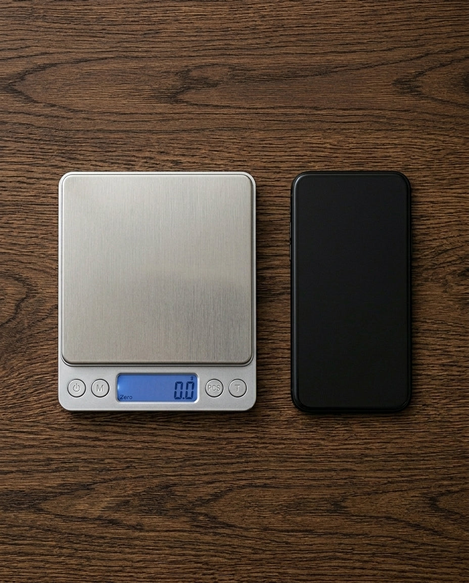 Digitaalinen keittiövaaka | Ruostumaton teräs | 0,1g–3kg