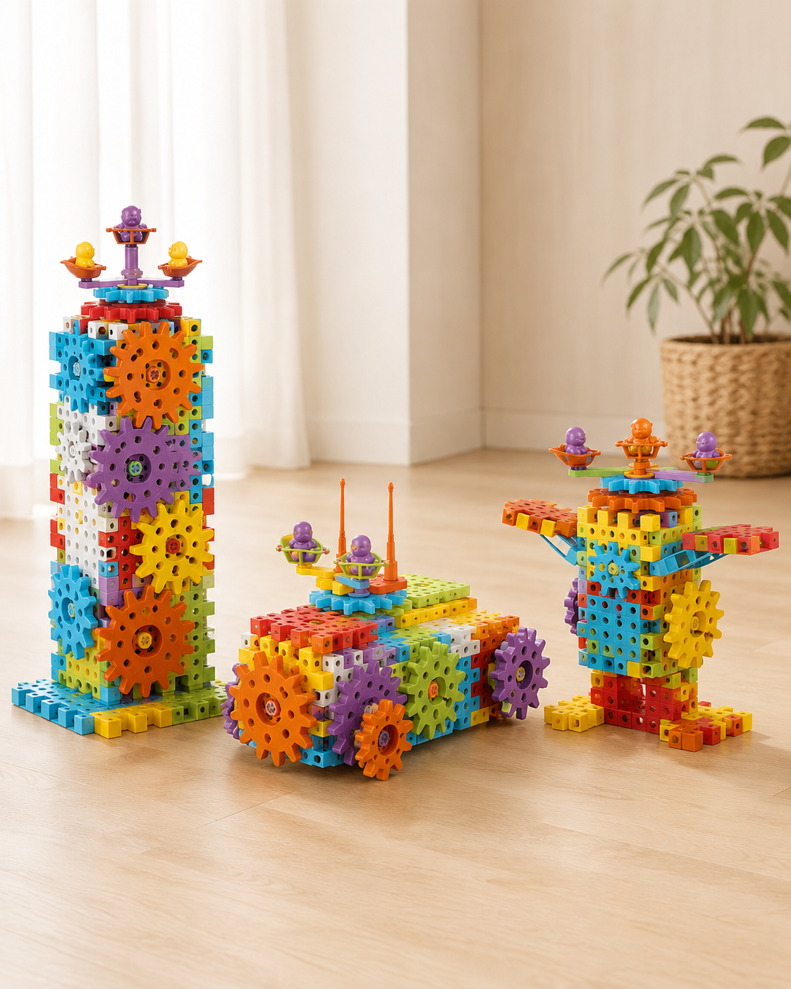 Gearo | Montessori 3D -hammasratas- ja palapelirakennussa