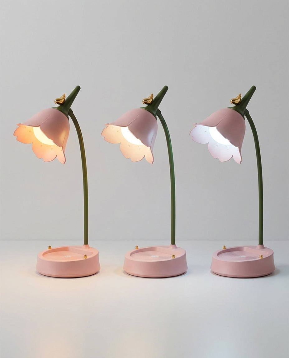 Kukkalampppu pöydälle | BloomGlow – Kosketushimmennys LED