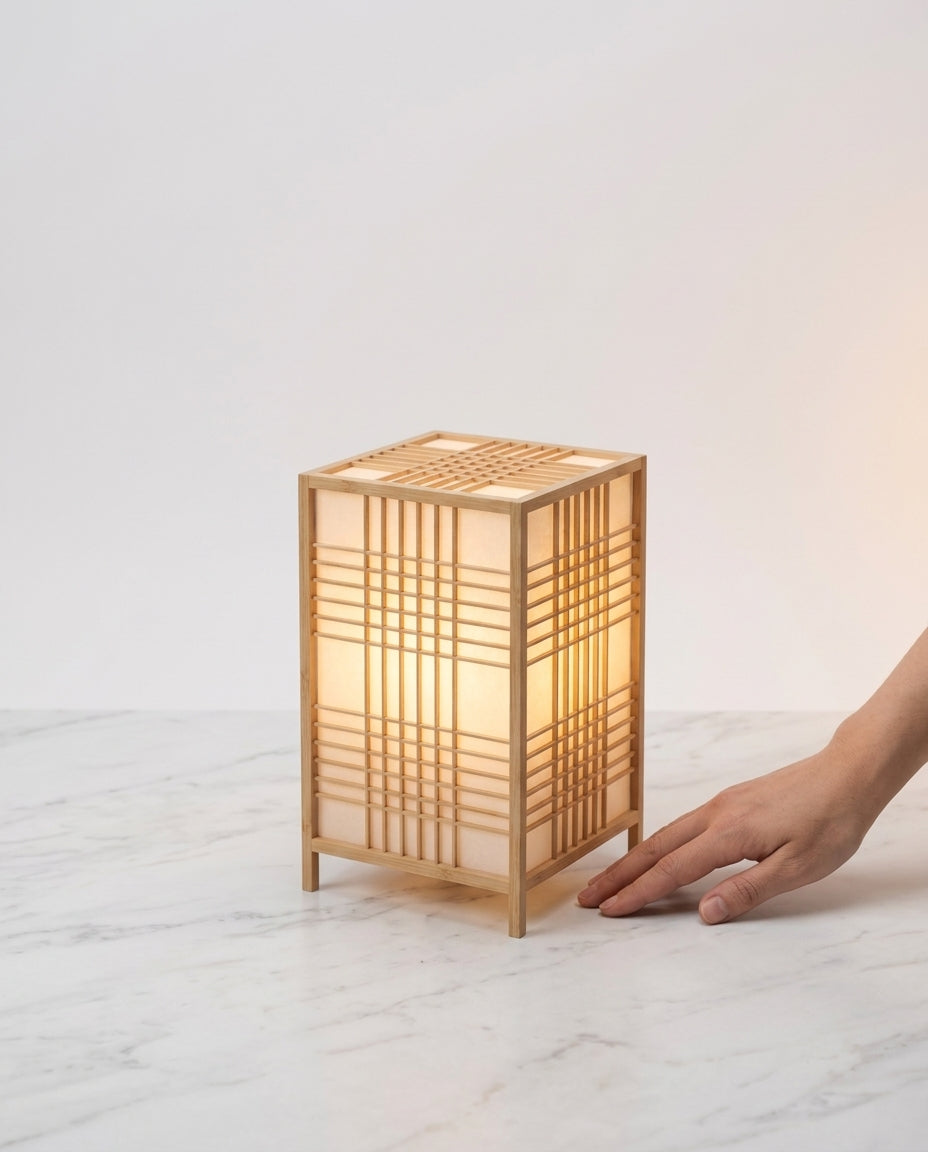 Japanilainen pöytävalaisin – Bambu Zen-lamppu | 4 kokoa