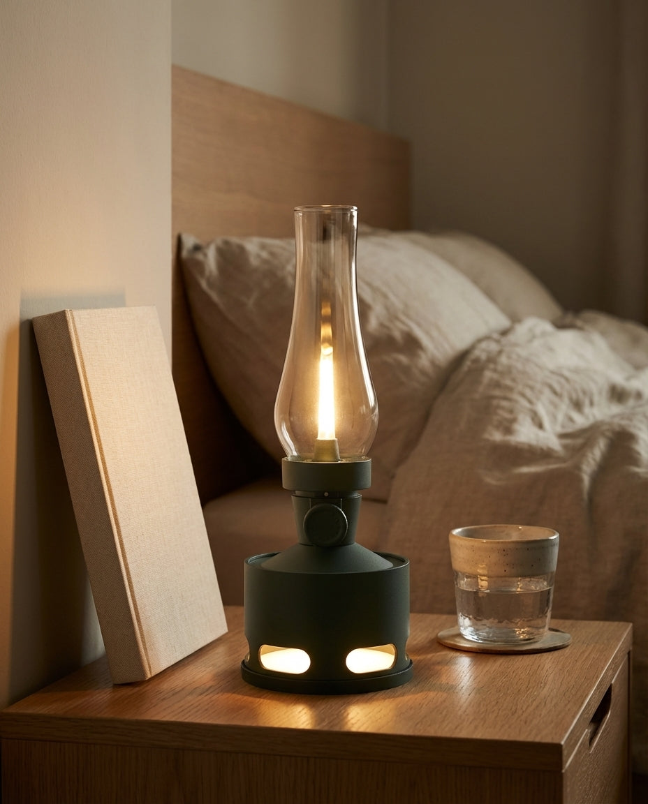 Ladattava Vintage LED-lyhty – WickGlow | USB-C