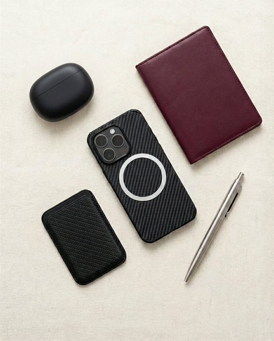 MagSafe-lompakkokotelo | CarbonShield Folio