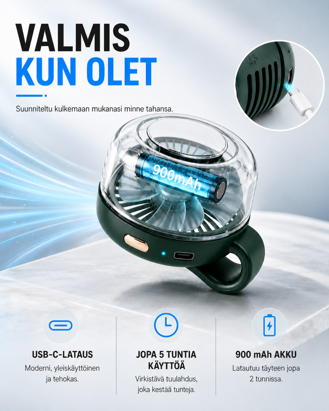 Breeze Clip Personal Cooling Fan