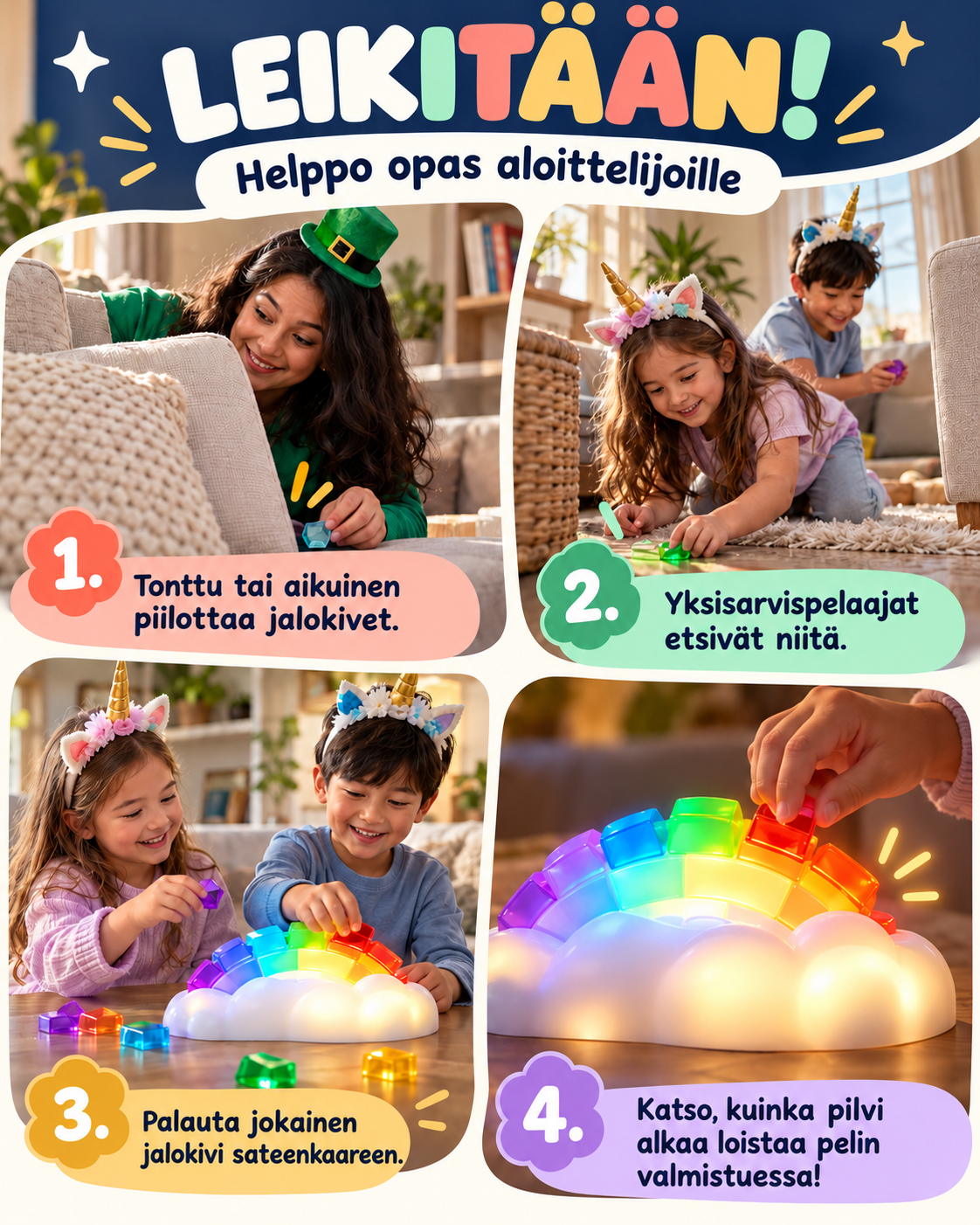 Sateenkaariseikkailu – Hohtojalokivien metsästys