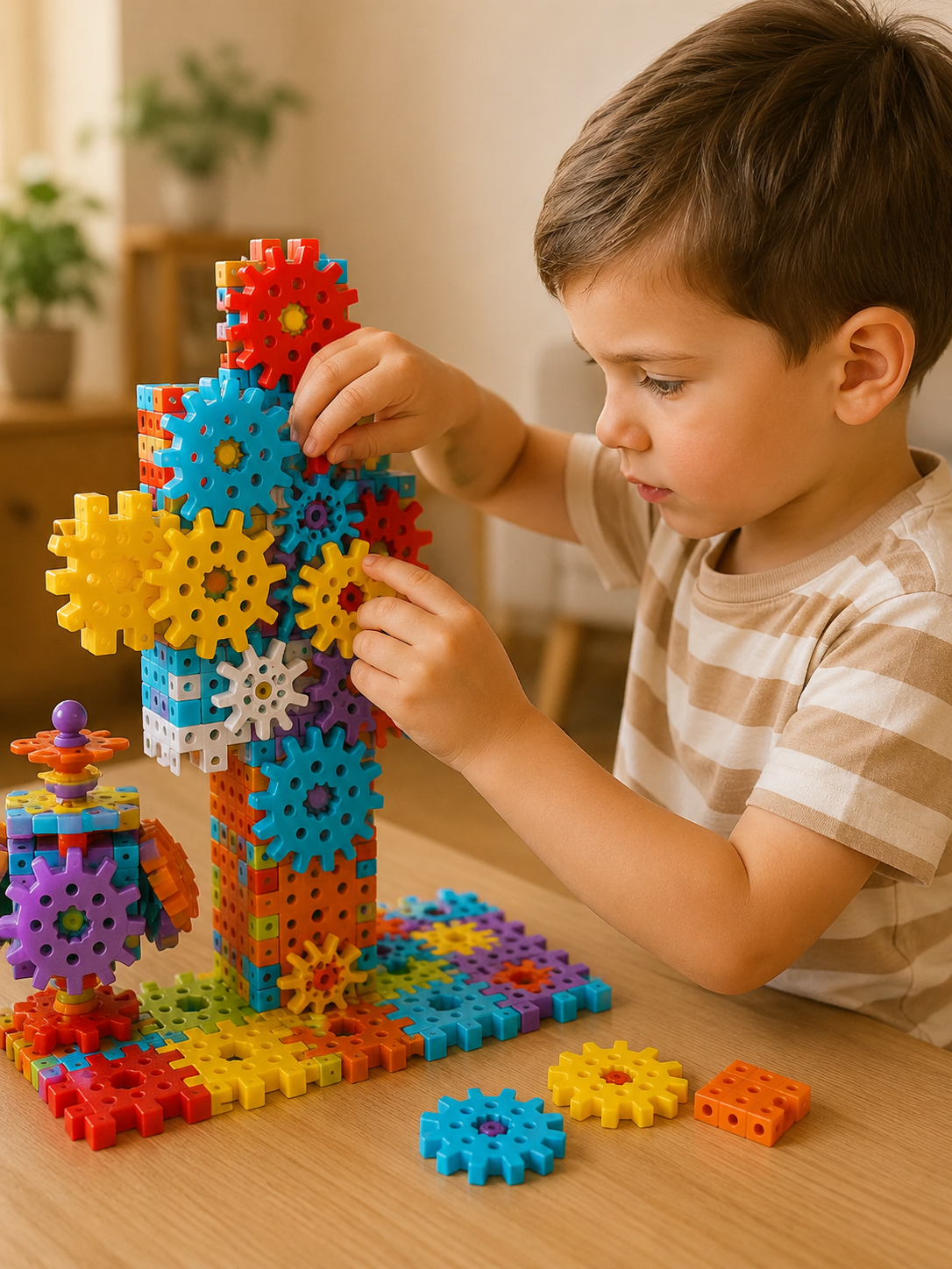Gearo | Montessori 3D -hammasratas- ja palapelirakennussa