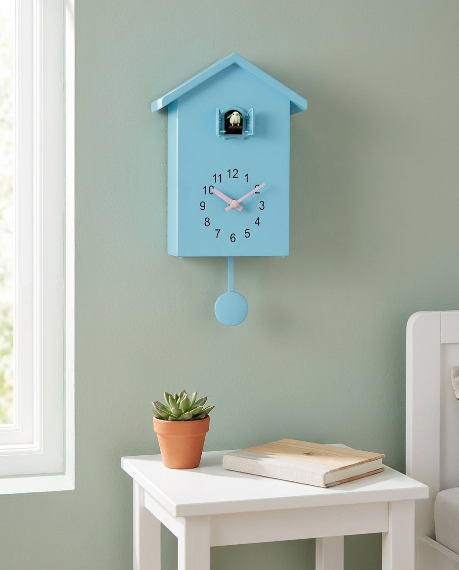 Käki-seinäkello – Moderni minimalistinen design | Hiljaisuustila