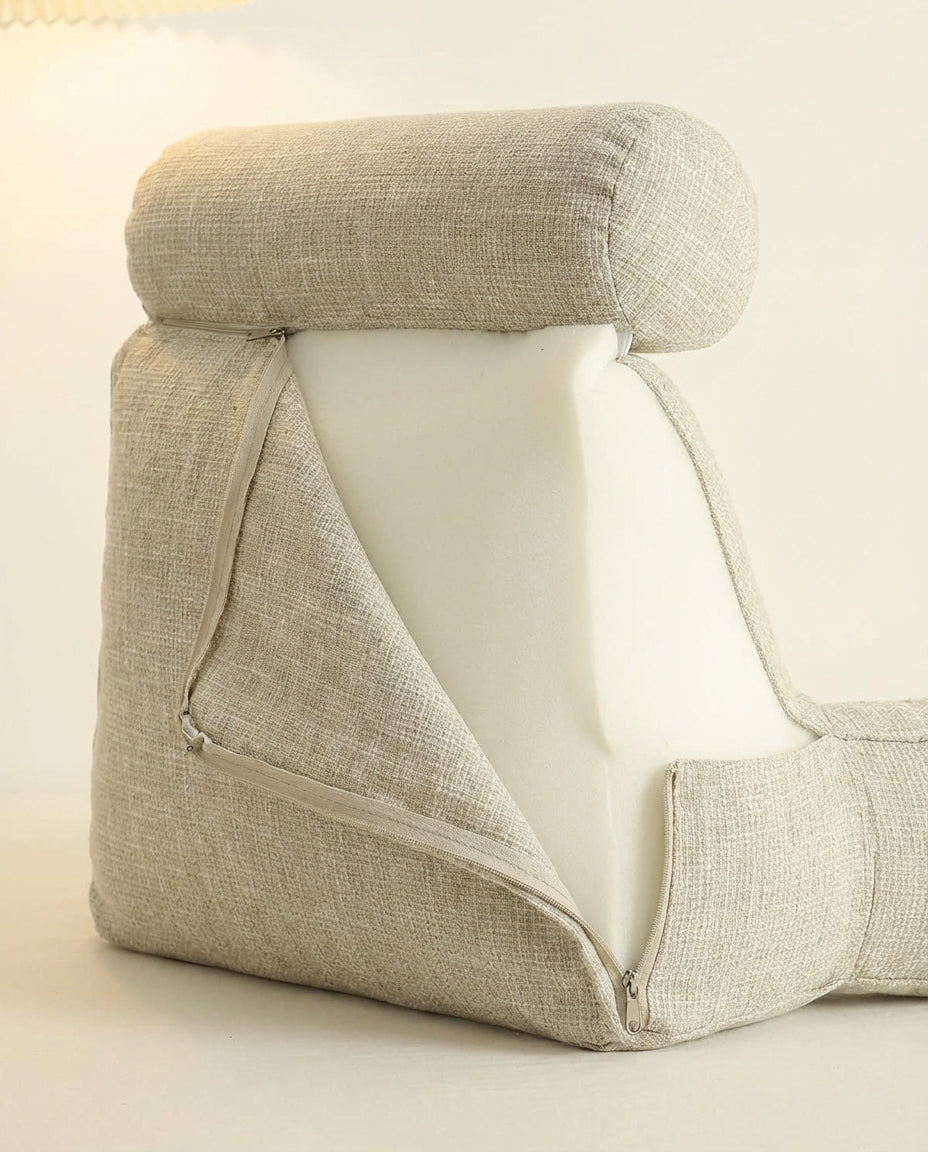 Selkänojatyyny käsinojilla ja niskatuella | Ergonominen tukityyny