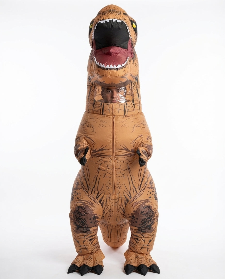 Puhallettu T-Rex-asu – Lapsille & Aikuisille | 2 kokoa