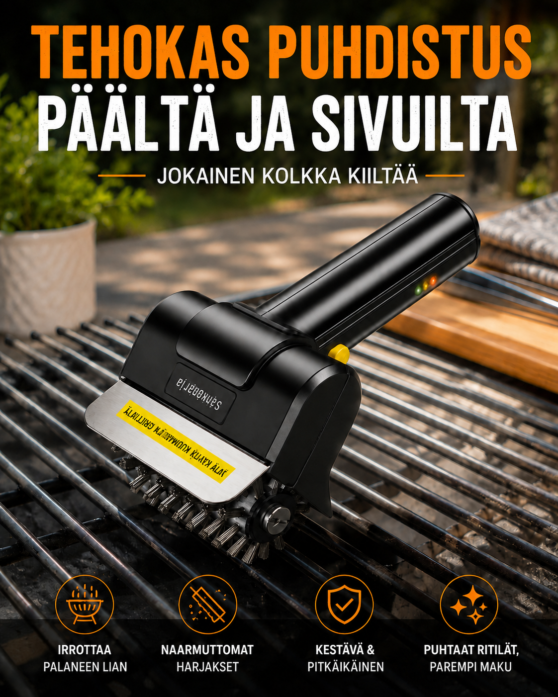 GrillGuard Pro -sähkögrilliharja