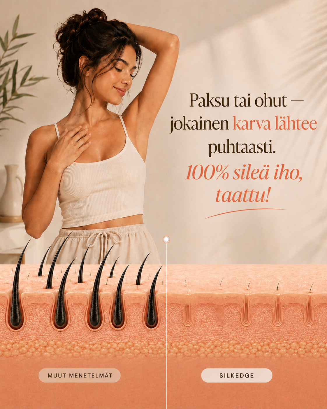 SilkEdge 4-in-1 Tarkkuuskarvanpoistin
