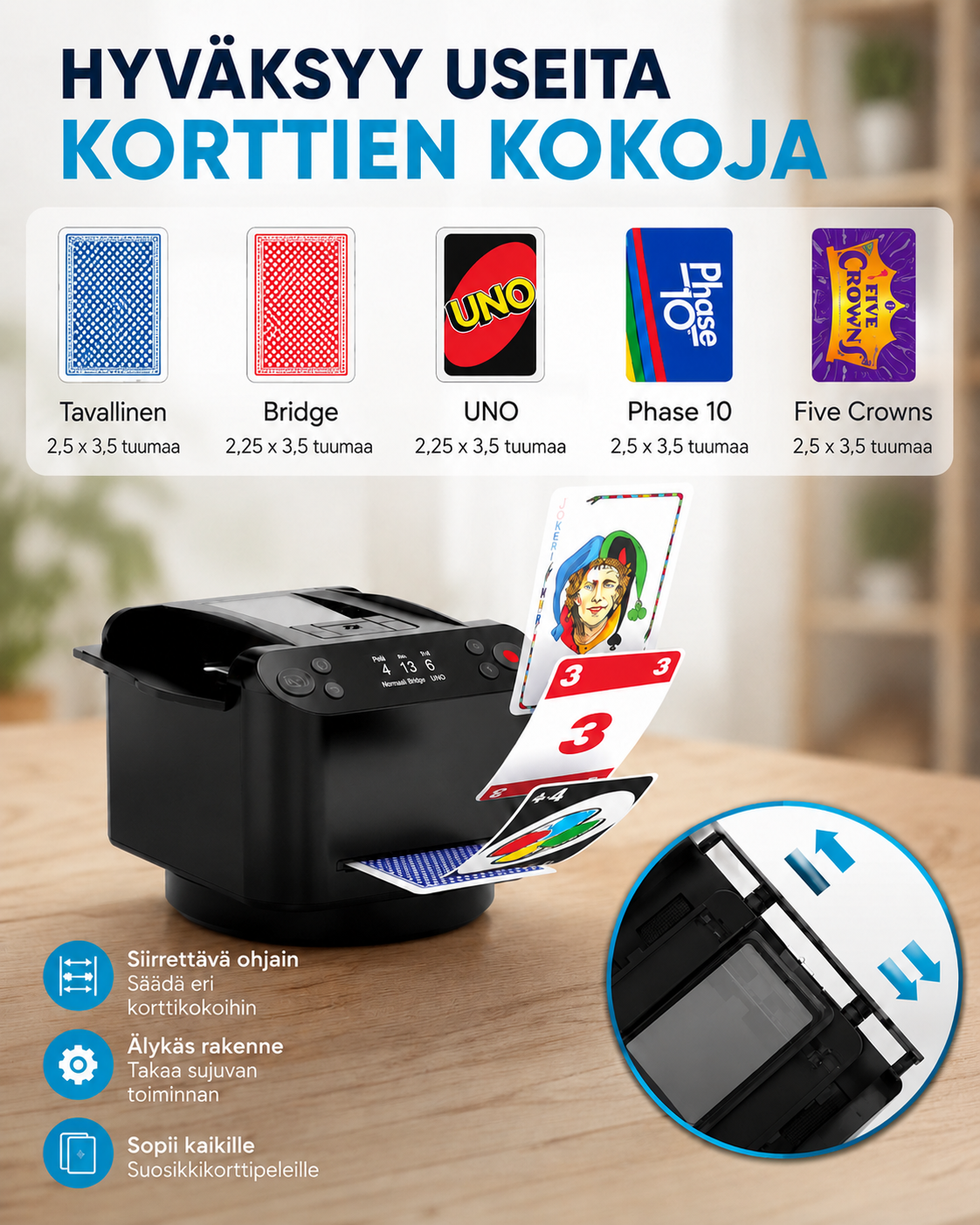 TableMate Automaattinen Korttien Jakaja Sekoitin