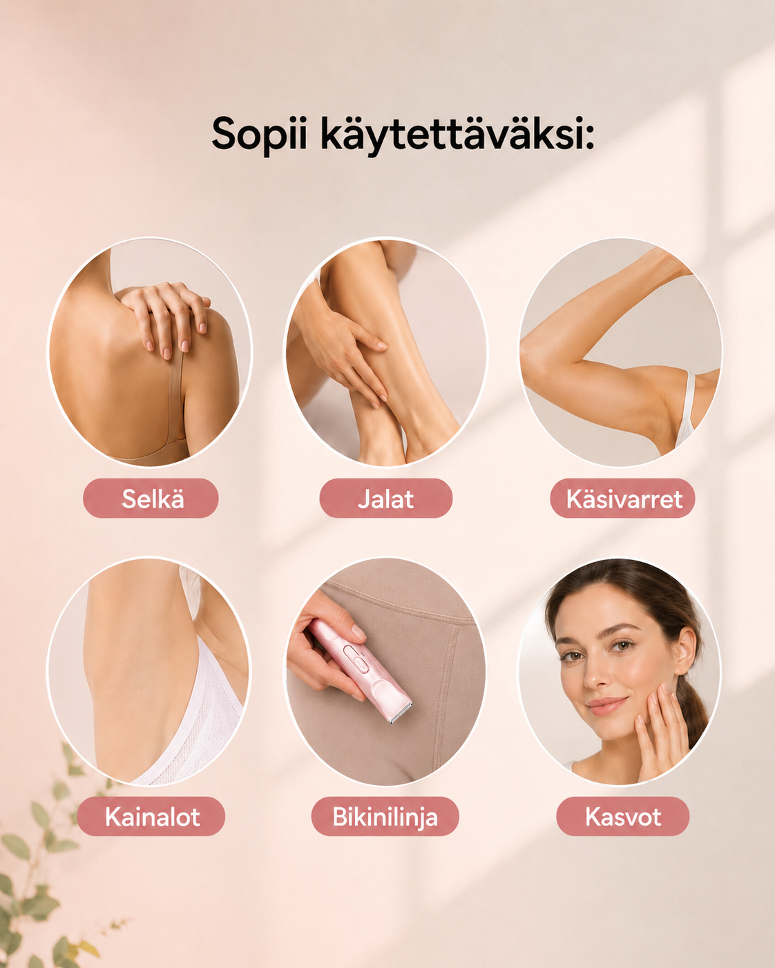 VelvetEdge 2-in-1 -naistenhöylä