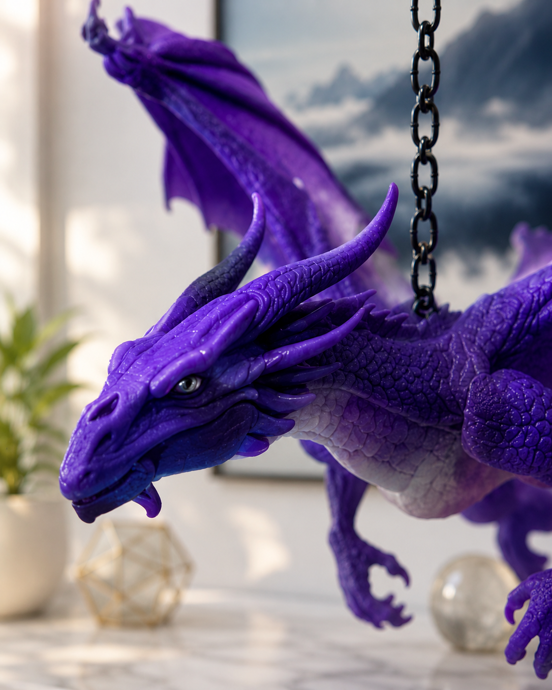 Vesperwing Dragon Shelf Sentinel – lohikäärmekoriste kirjahyllyyn