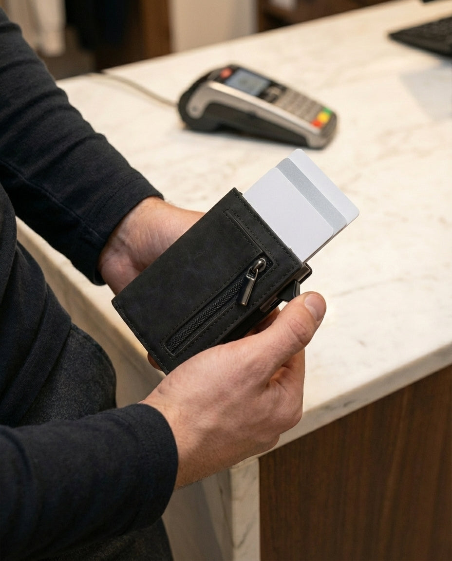 RFID-suojaava ohut lompakko – SlimVault-korttilompakko