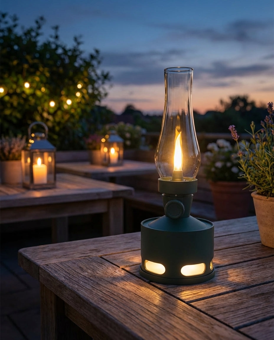 Ladattava Vintage LED-lyhty – WickGlow | USB-C