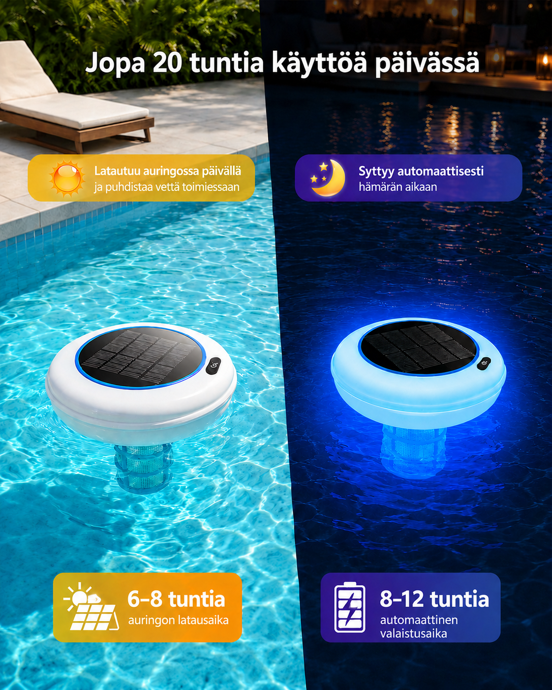 AquaPure Aurinkokelluke