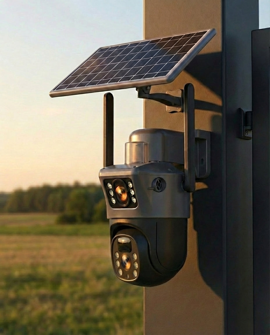 Langaton 4K Turvakamera Aurinkopaneelilla | SolarVision Pro