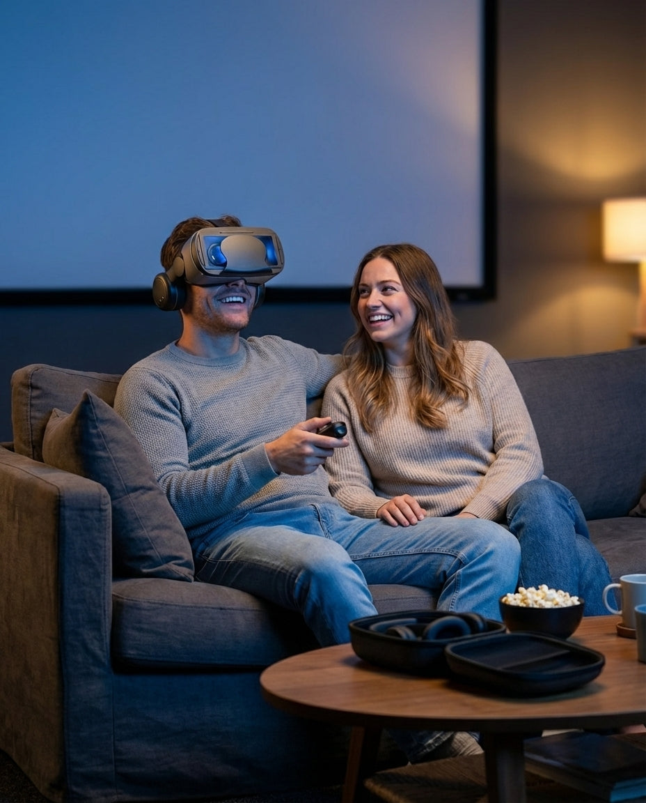 VR-headset integroidulla kuulokkeella | ImmersaView Pro