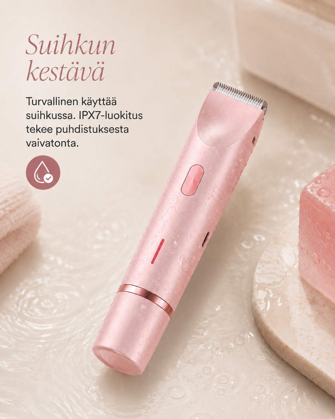 VelvetEdge 2-in-1 -naistenhöylä