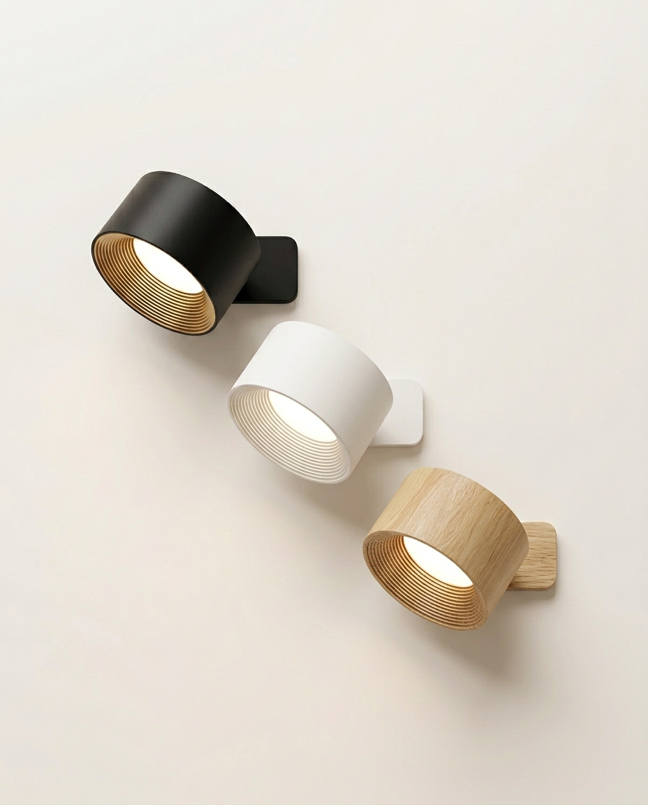 Langaton ladattava seinävalaisin | Lumiflex 360° säädettävä