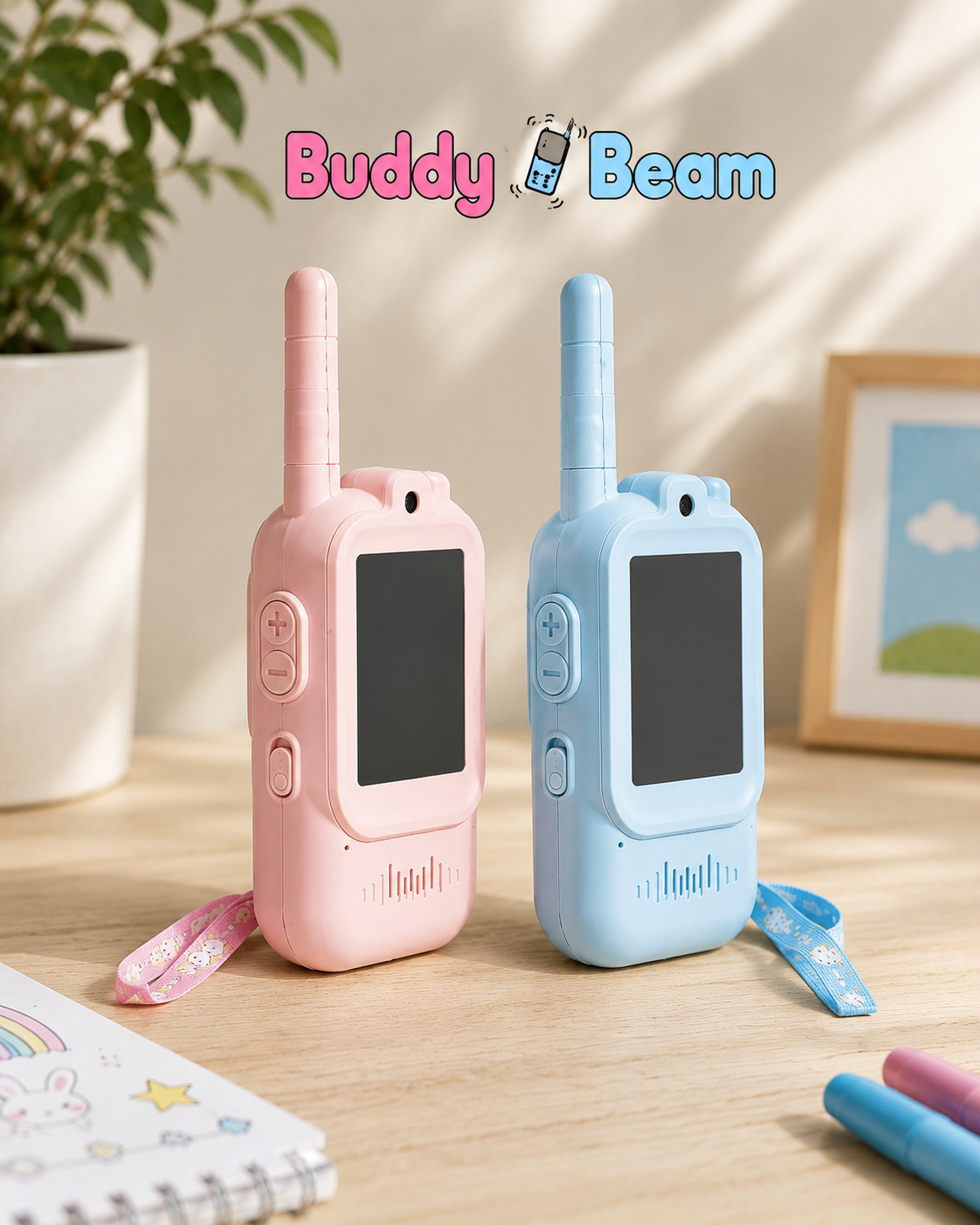 BuddyBeam Lasten Videoradiopuhelimet
