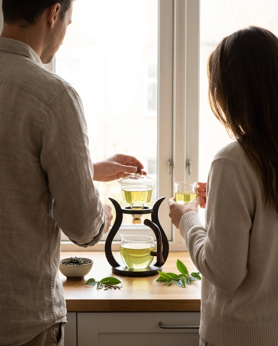 Lasiteepannu-setti | Magneettinen infuseri ja tippaohjaus